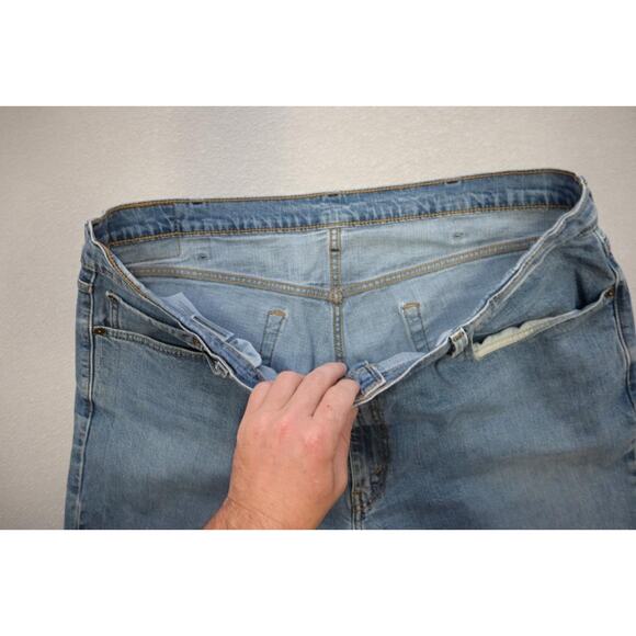 Levi's 559 Relaxed Straight Fit Rugged Blue Denim Jeans Mens Sz 42 x 32 - Picture 6 of 10